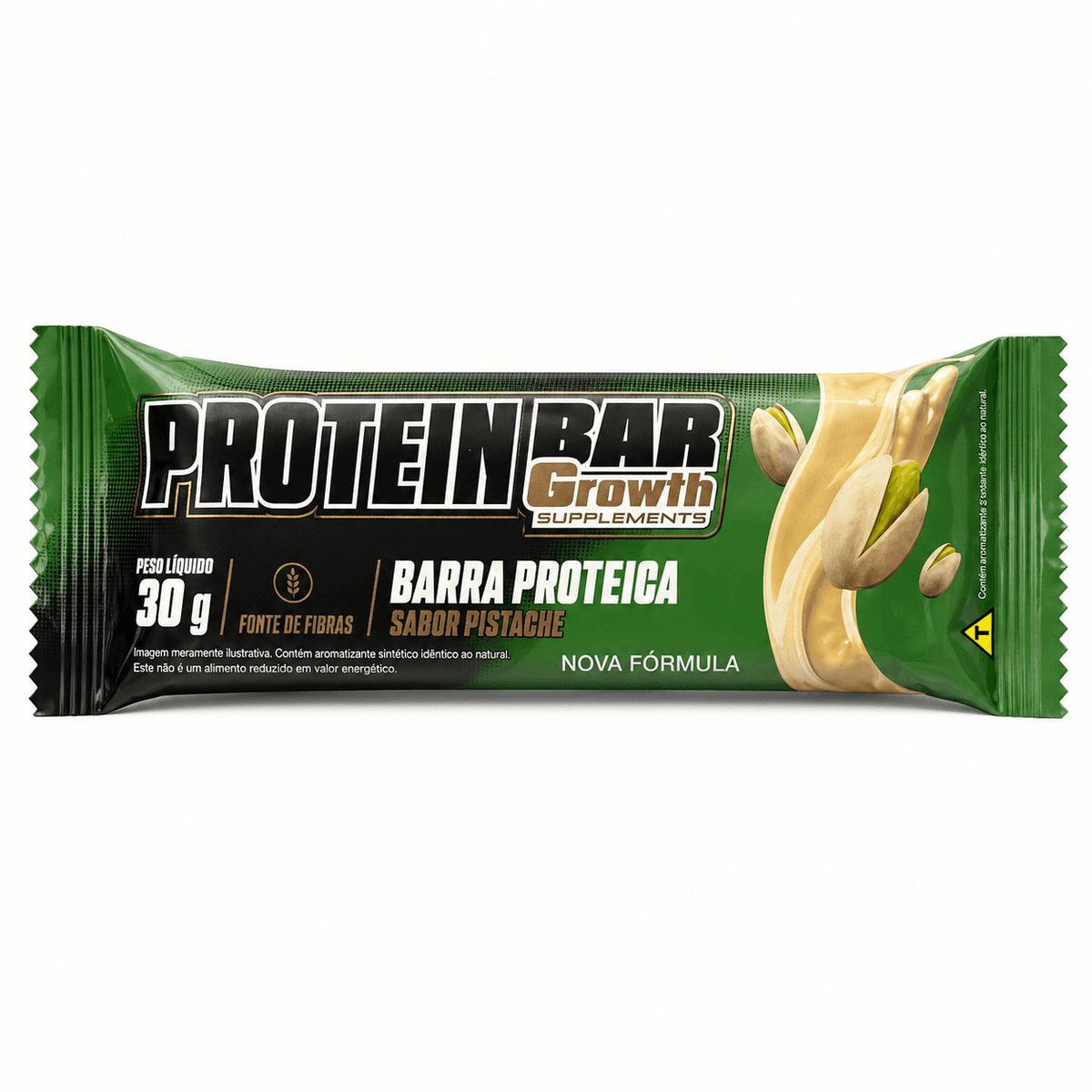 Bar Growth Protein Vegana sabor Cacau Black 40g – Suplementos