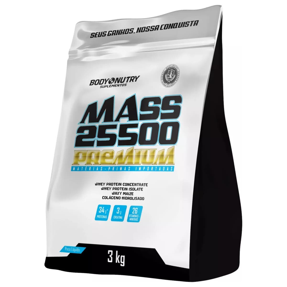 Body Nutry Hipercalórico Mass 25500 Premium 3kg – Suplementos