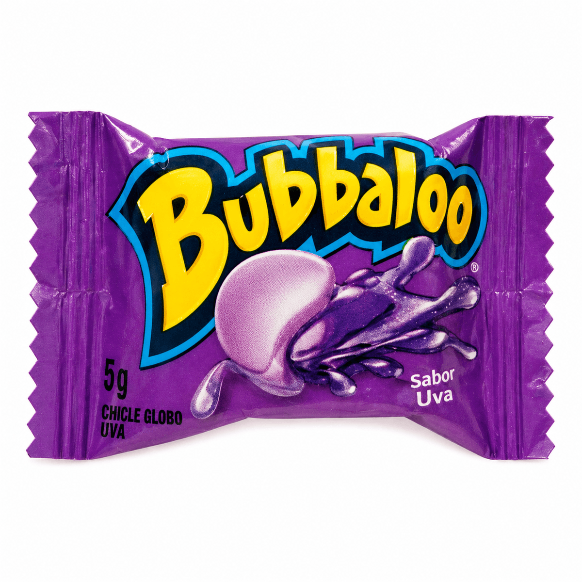 Bubbaloo Chicle Sabor Uva 5mg – Suplementos
