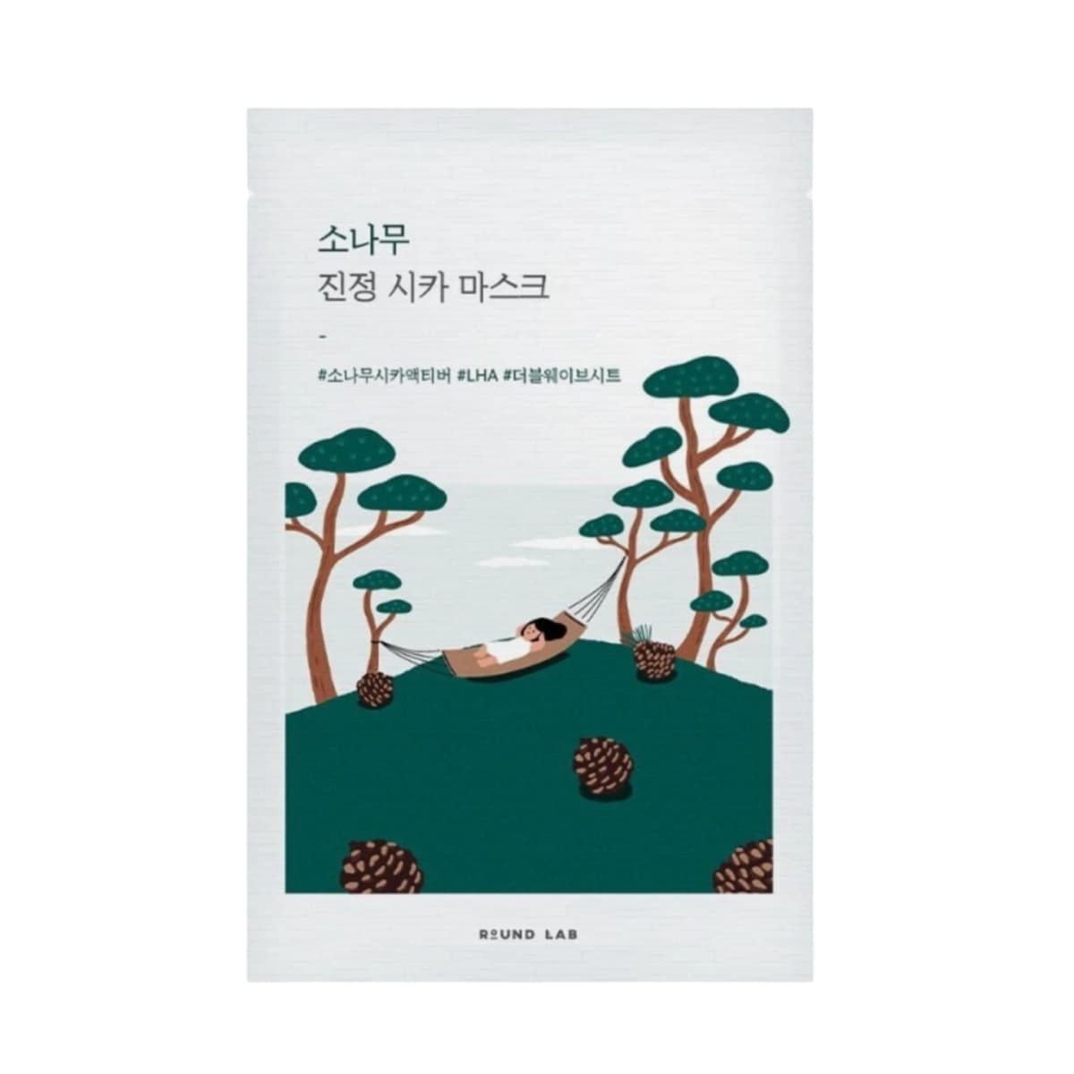 Máscara round lab pine calming cica – Coreanos