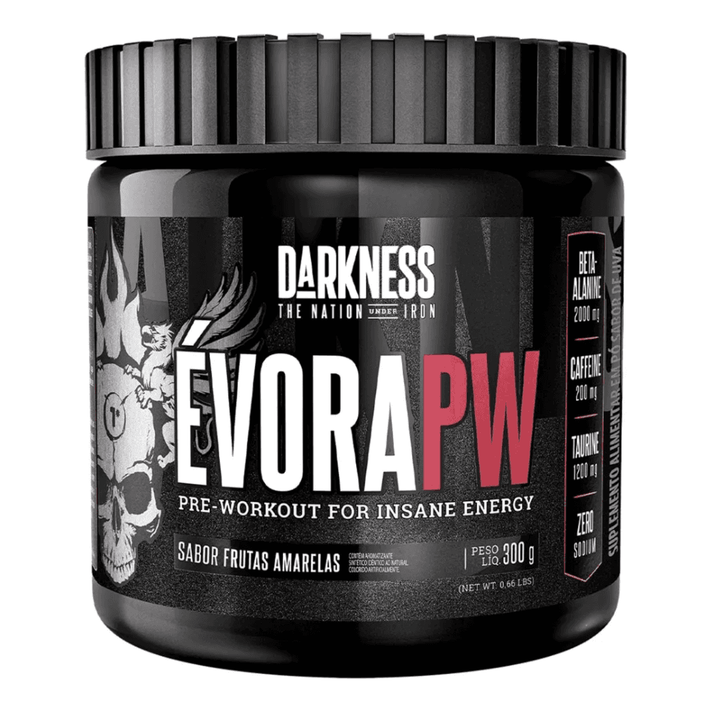 Darkness EvoraPW Pre-Workout Frutas Amarelas 300g – Suplementos