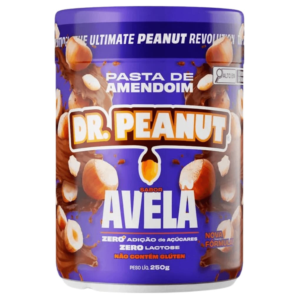 Dr Peanut Pasta de Amendoim Sabor Avelã 250g – Suplementos