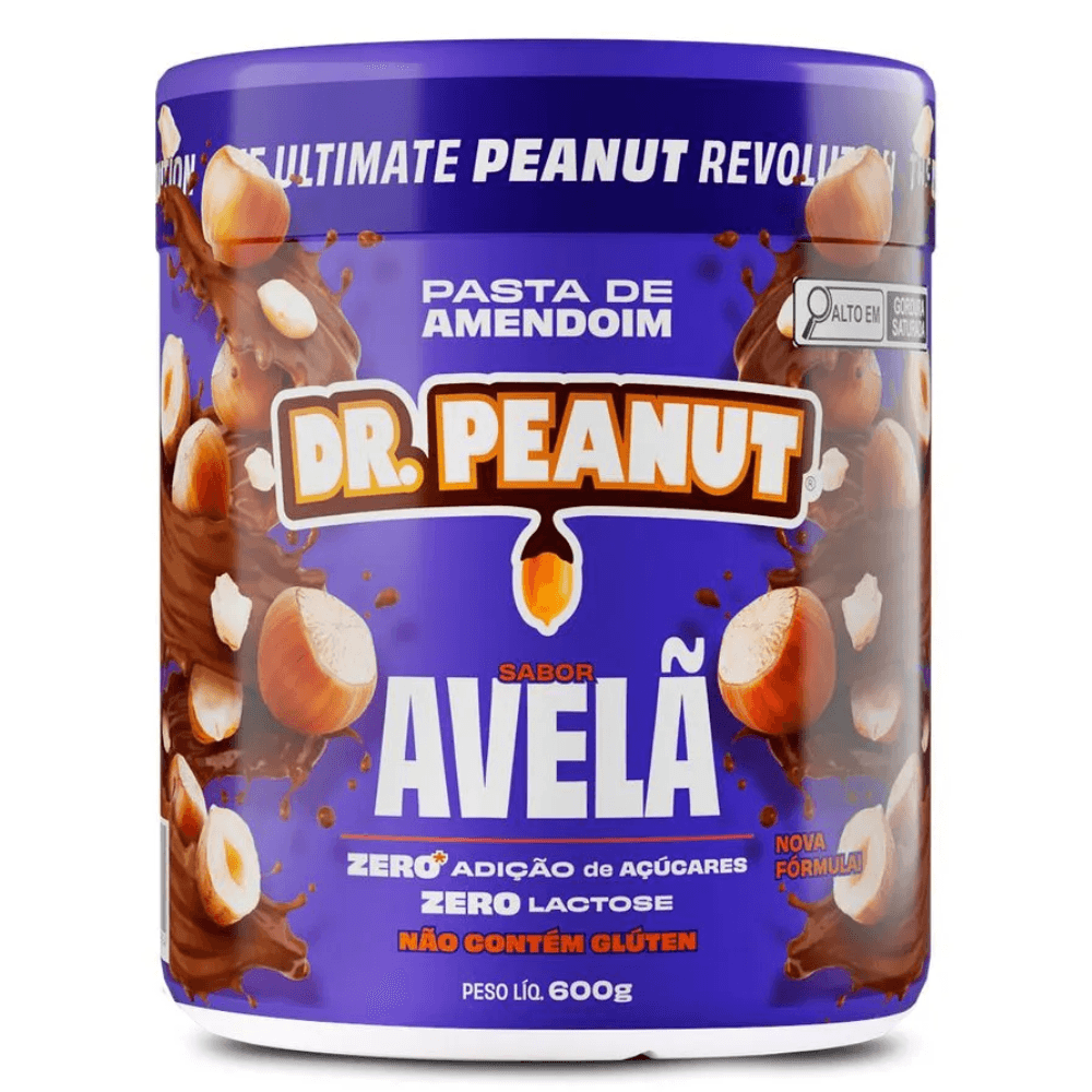Dr Peanut Pasta de Amendoim Sabor Avelã 600g – Suplementos