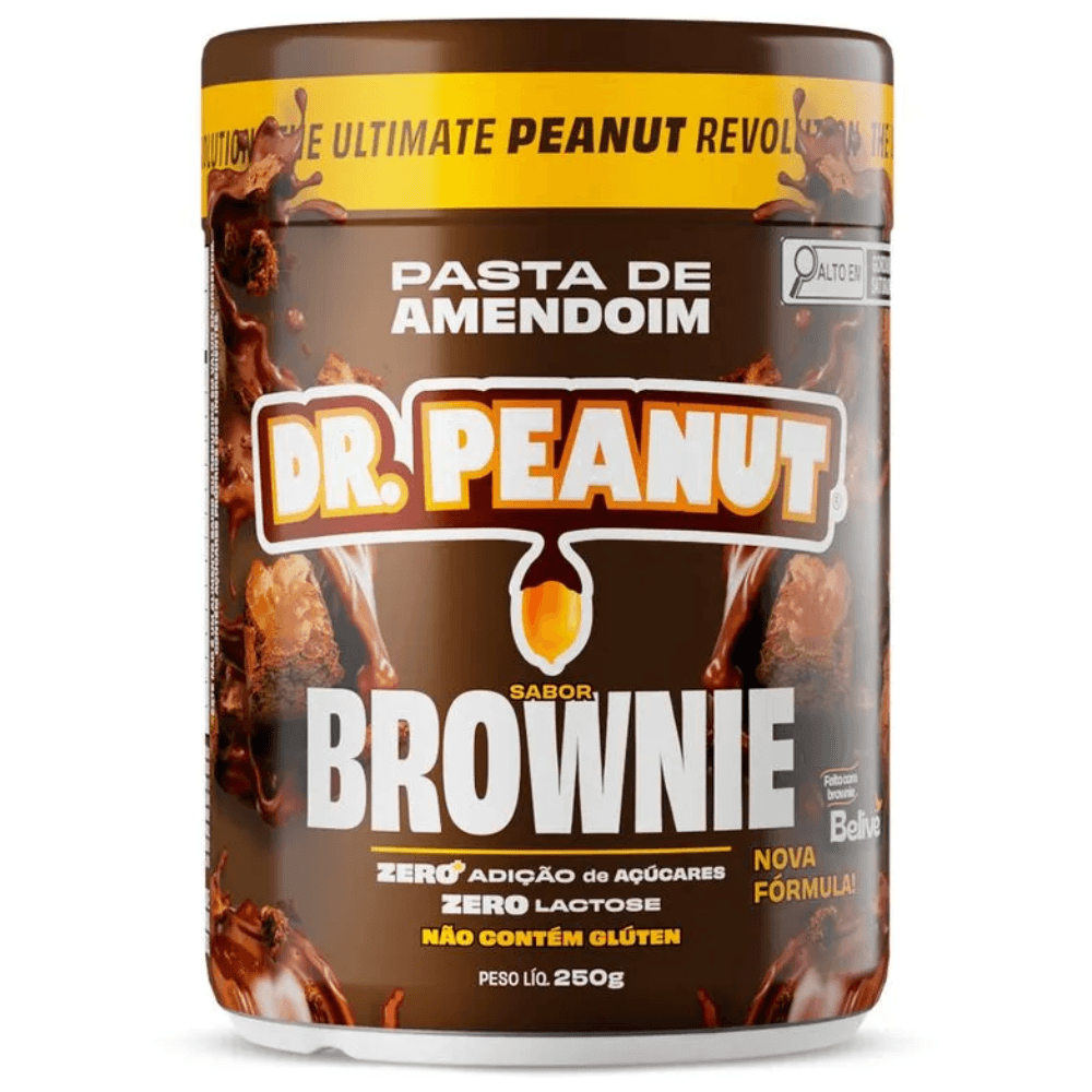 Dr Peanut Pasta de Amendoim Sabor Brownie 250g – Suplementos