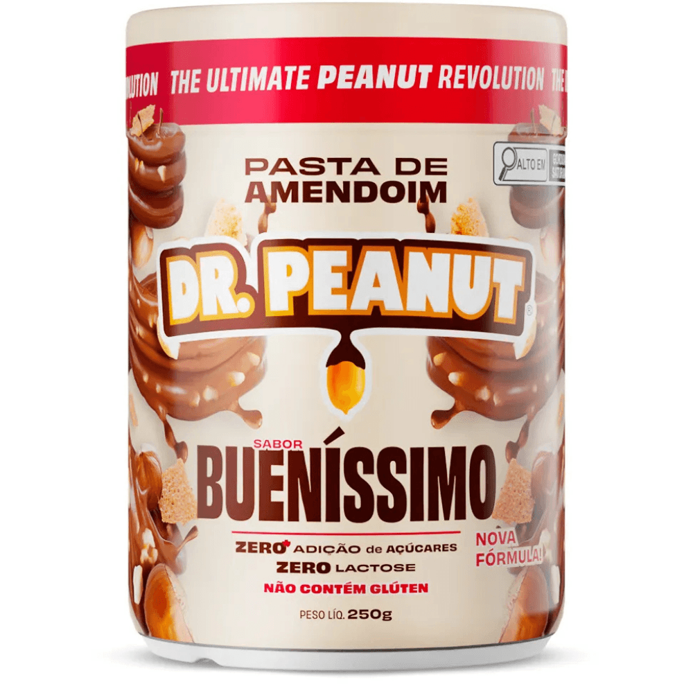 Dr. Peanut Pasta de Amendoim Sabor Bueníssimo 250g – Suplementos