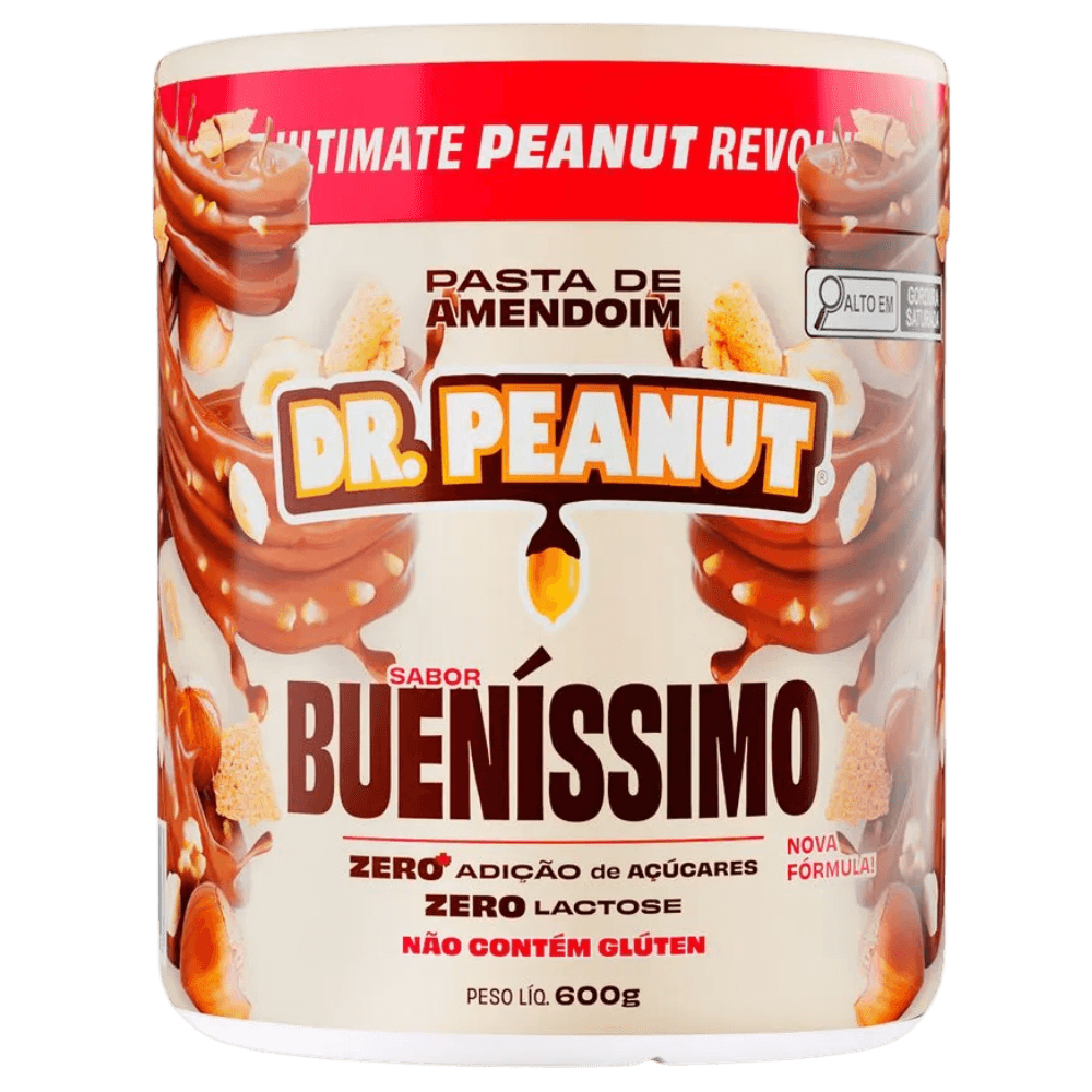 Dr Peanut Pasta de Amendoim Sabor Bueníssimo 600g – Suplementos