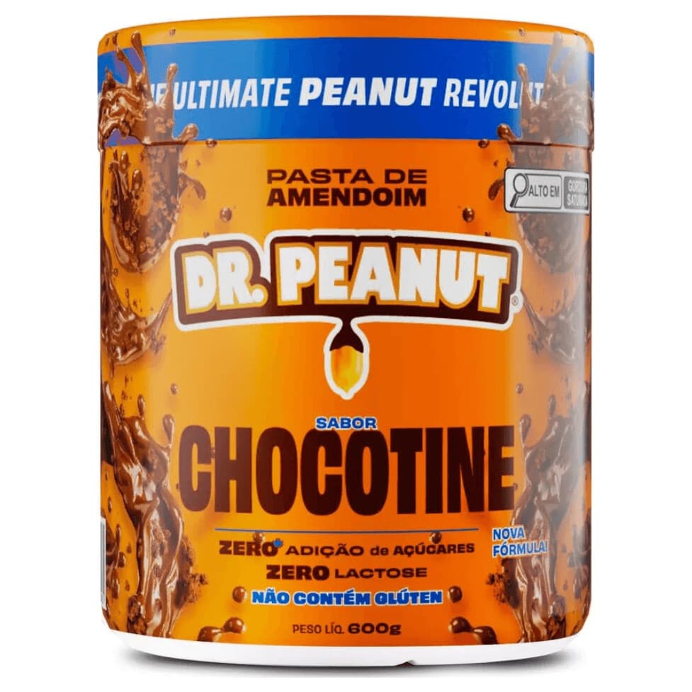 Dr Peanut Pasta de Amendoim Sabor Chocotine 600g – Suplementos