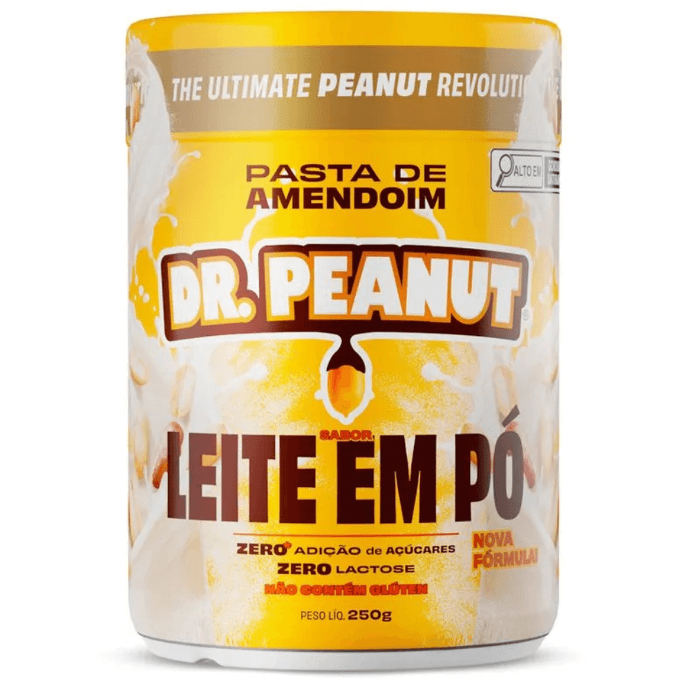 Dr. Peanut Pasta de Amendoim Sabor Leite em Pó 250g – Suplementos