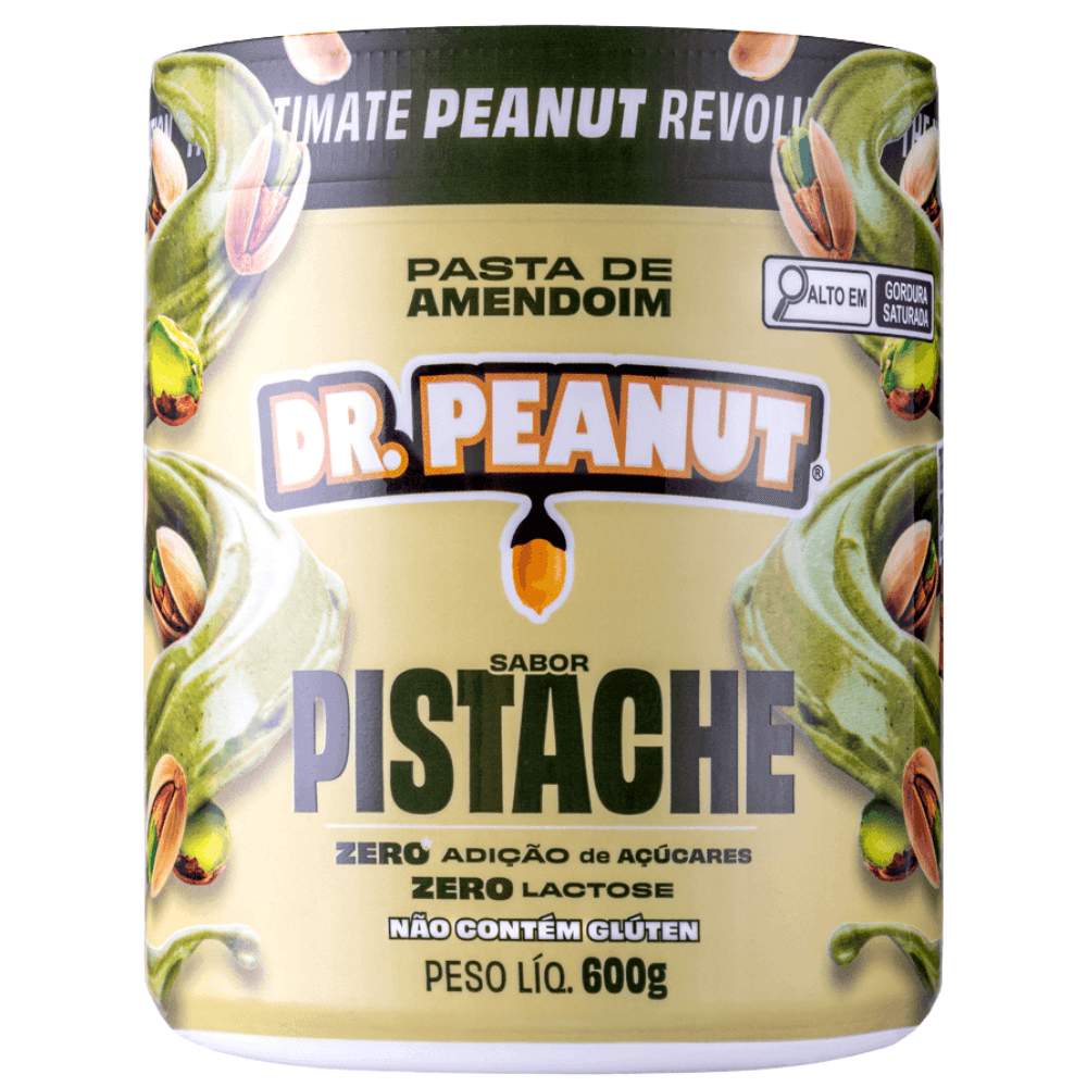 Dr. Peanut Pasta de Amendoim Sabor Pistache 600g – Suplementos