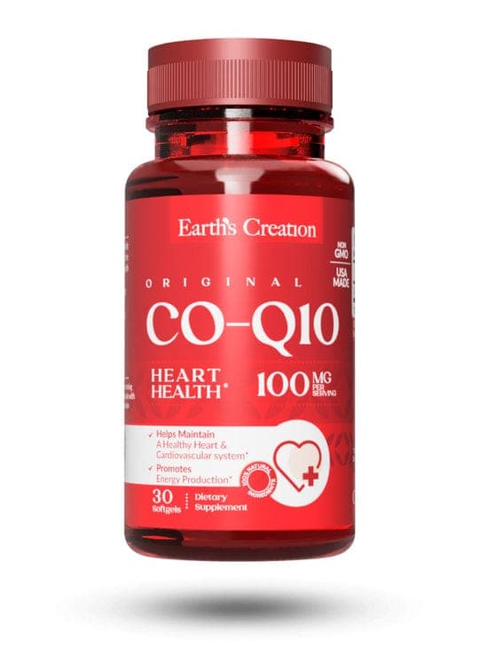 Earth's Creation Coenzima Q10 100mg 30 Cápsulas – Suplementos