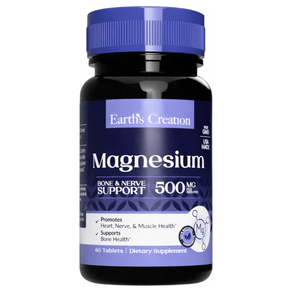 Earth's Creation Magnesium 500mg 60 Cápsulas – Suplementos