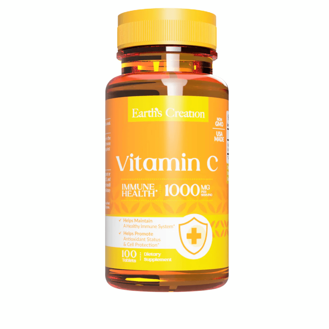 Earth's Creation Vitamina C 1000mg 100 Cápsulas – Suplementos
