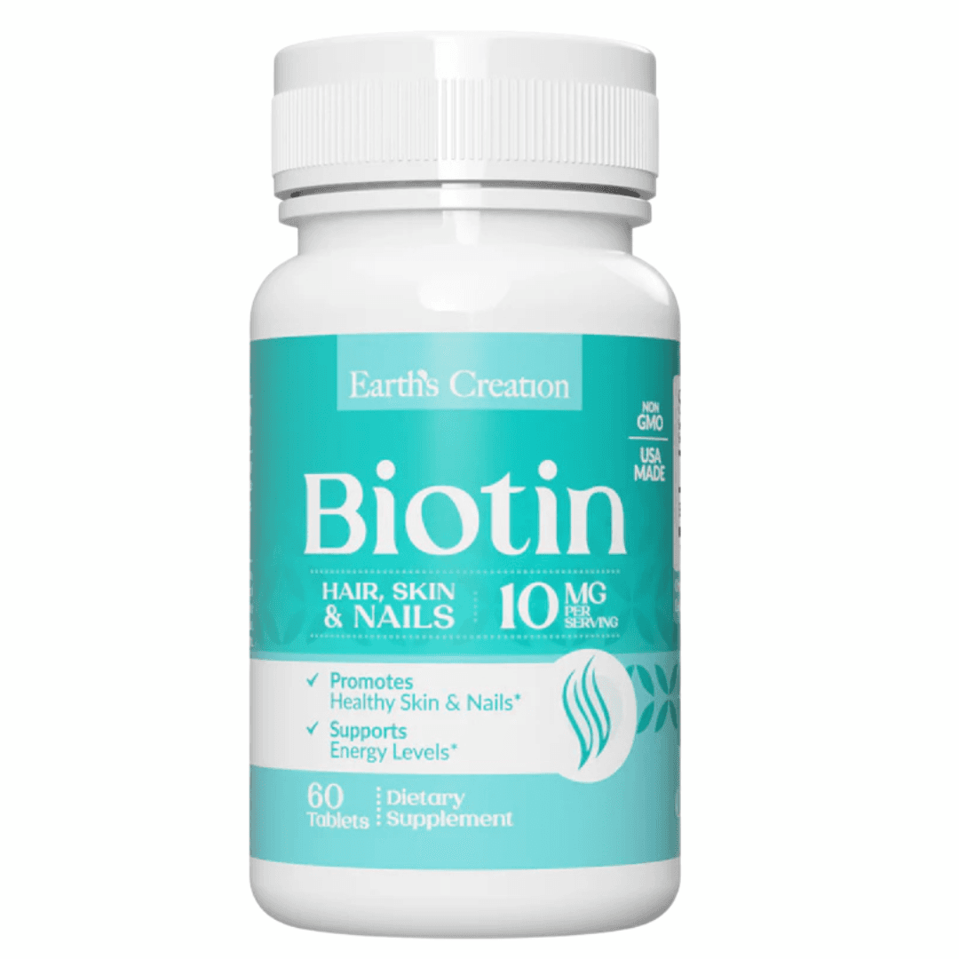 Earth’s Creation Biotin 10mg 60 Cápsulas – Suplementos