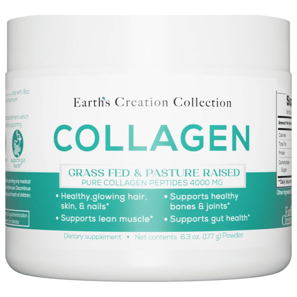 Earths Creation Colágeno Grass Fed e Pasture Raised – Suplementos