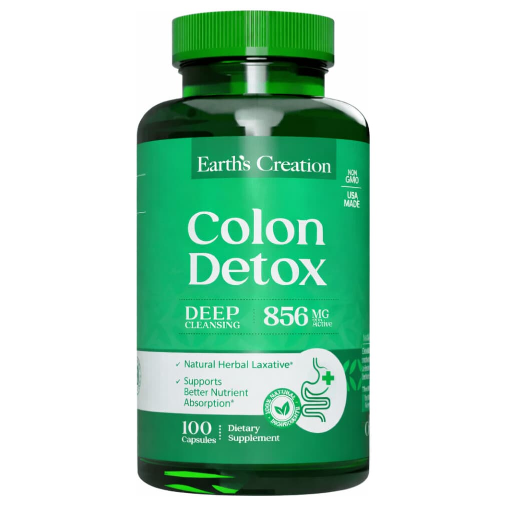 Earth’s Creation Colon Detox 856mg 100 Cápsulas – Suplementos