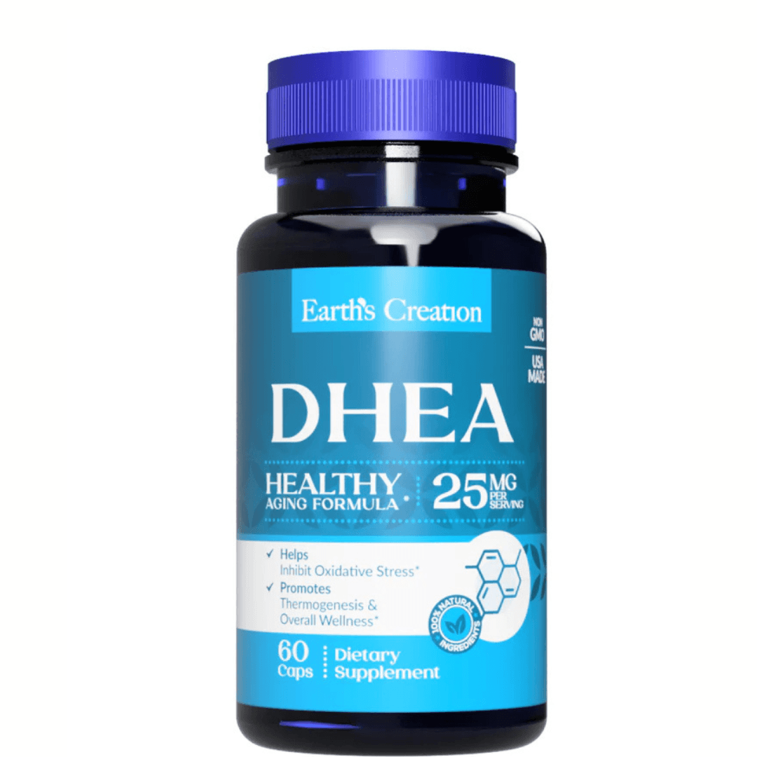 Earth’s Creation DHEA 25 mg 60 Cápsulas – Suplementos