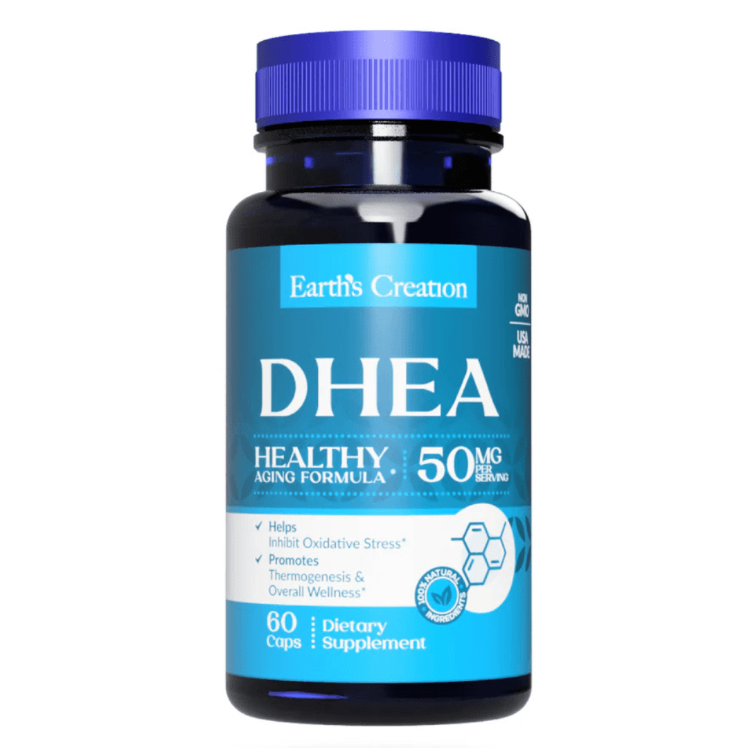 Earth’s Creation DHEA 50 mg 60 Cápsulas – Suplementos