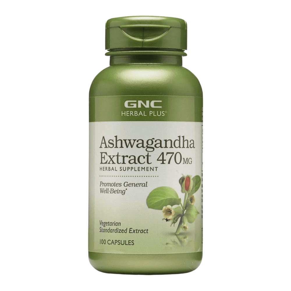 GNC Ashwagandha Extract 470mg 100 Cápsulas – Suplementos