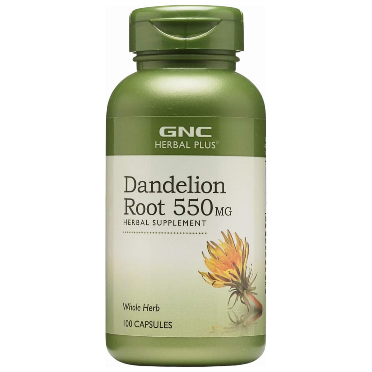 GNC Dandelion Root 550mg 100 Cápsulas – Suplementos