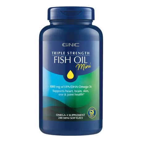 GNC Fish Oil Mini 240 Cápsulas – Suplementos