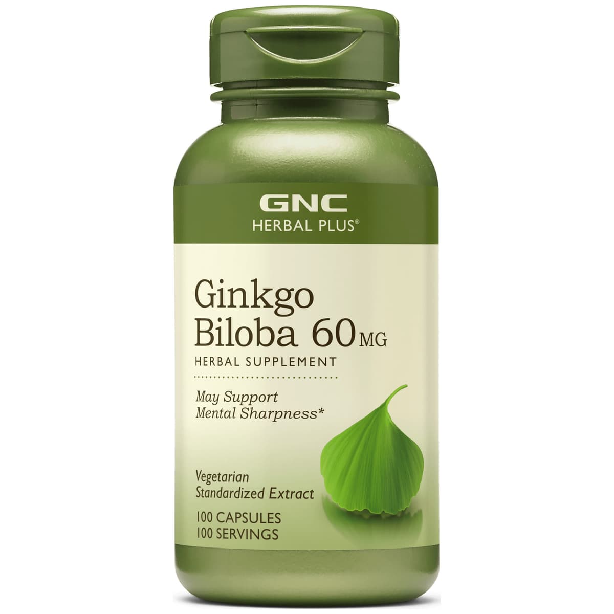 GNC Ginkgo Biloba 60mg 100 Cápsulas – Suplementos