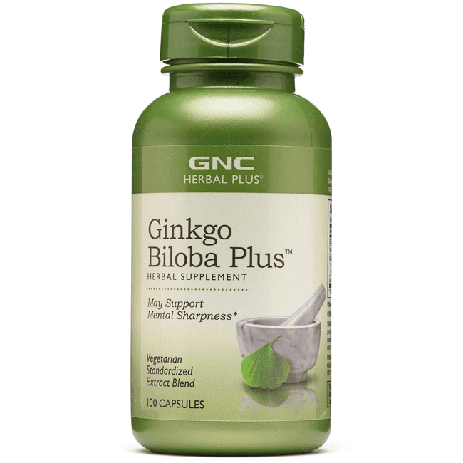 GNC Ginkgo Biloba Plus 120 cápsulas – Suplementos