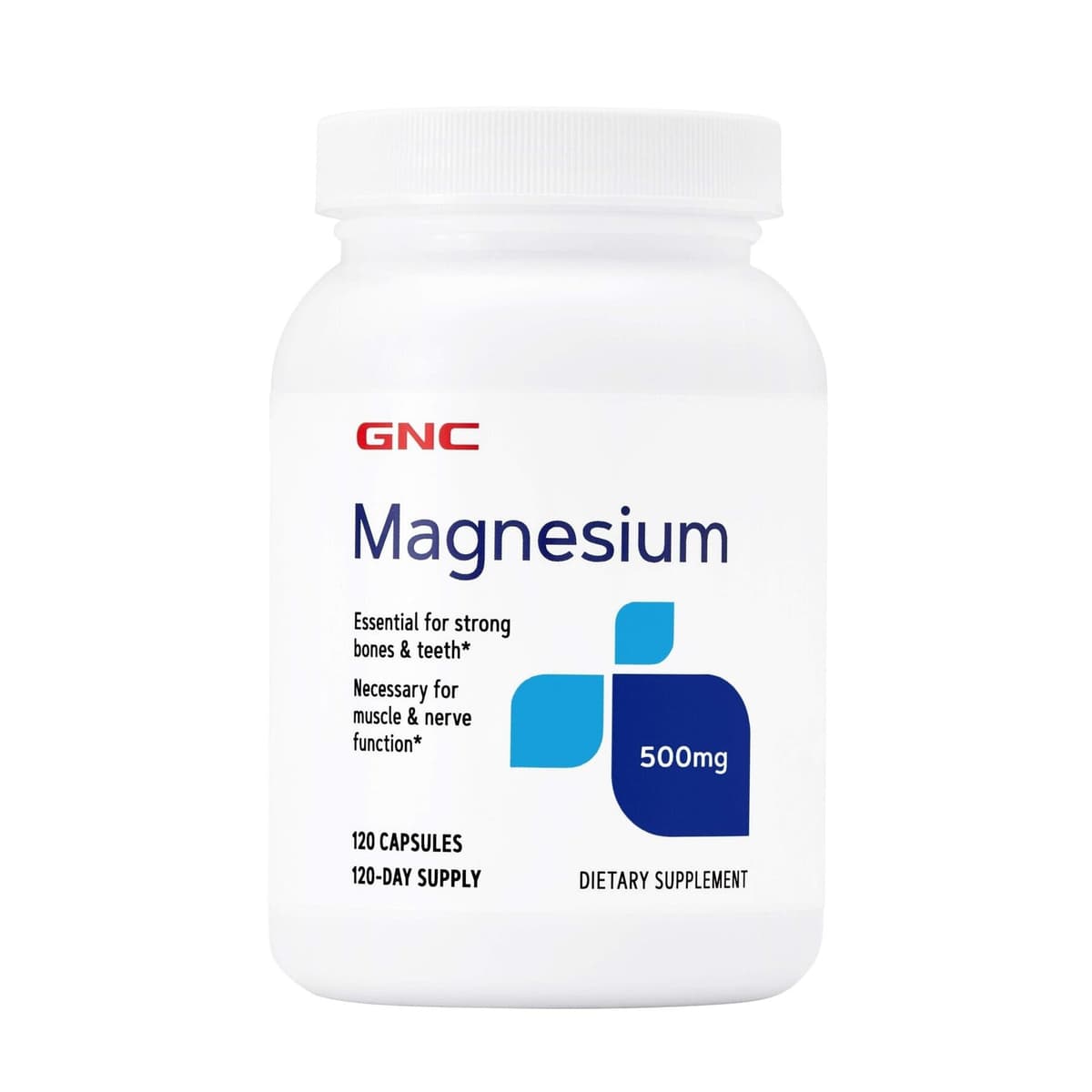 GNC Magnésio 500mg 120 Cápsulas – Suplementos