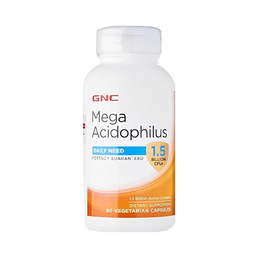 GNC Mega Acidophilus 90 Cápsulas – Suplementos
