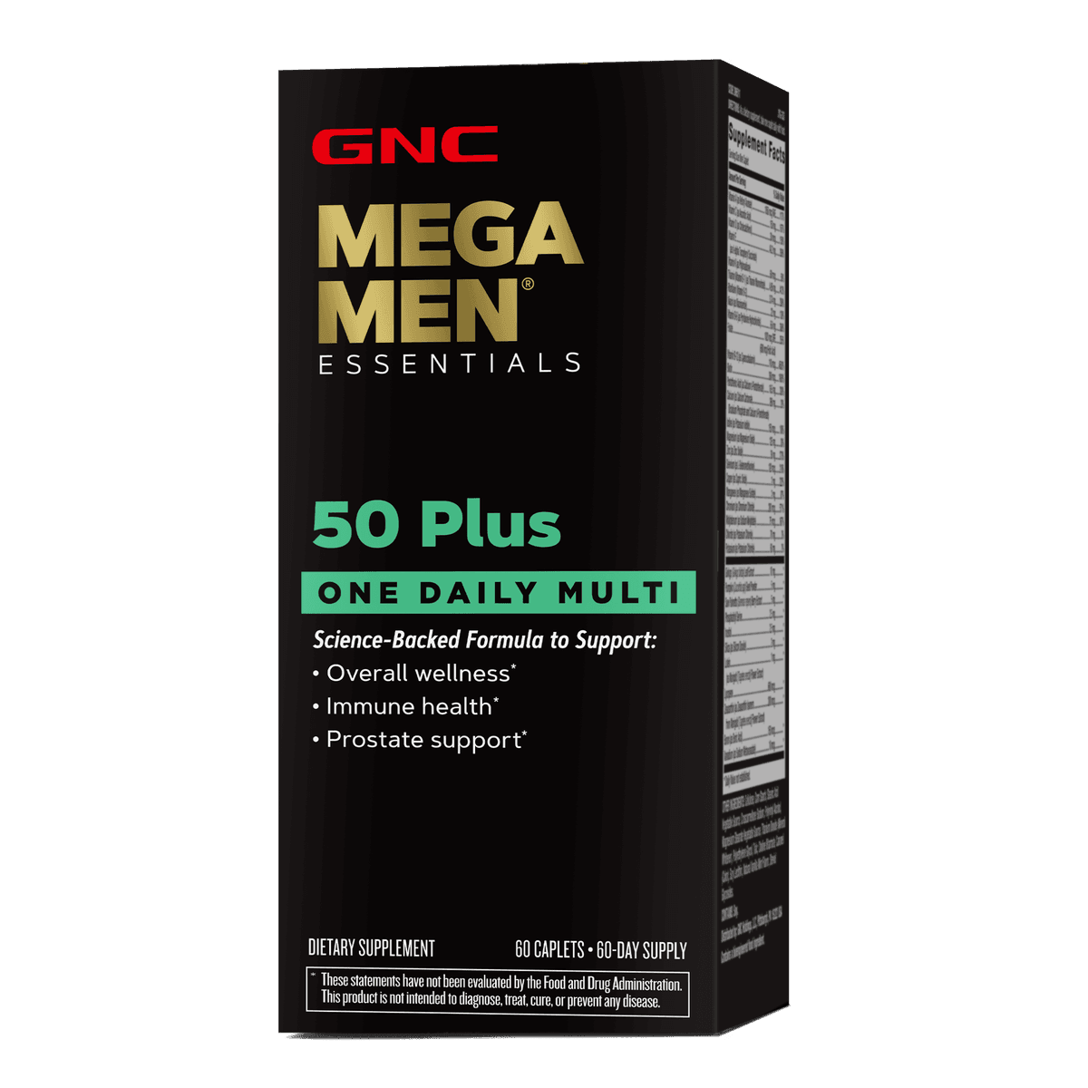GNC Mega Men 50 Plus Multivitamínico 60 Cápsulas – Suplementos