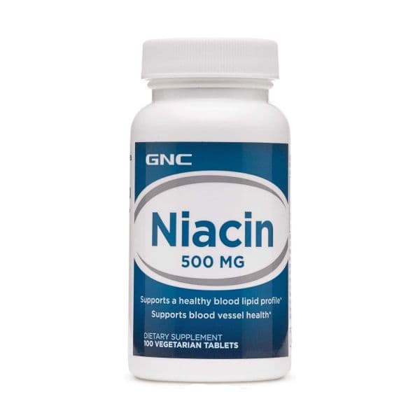 GNC Niacin 500mg 100 Cápsulas – Suplementos