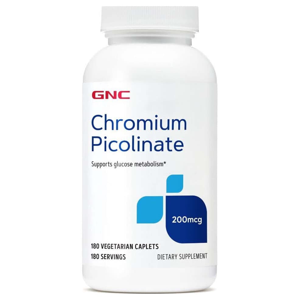 GNC Picolinato de Cromo 200mcg 180 Comprimidos – Suplementos