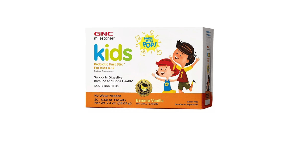GNC Probiotico Kids 12.5 Billion CFUs Banana Vanilla – Suplementos