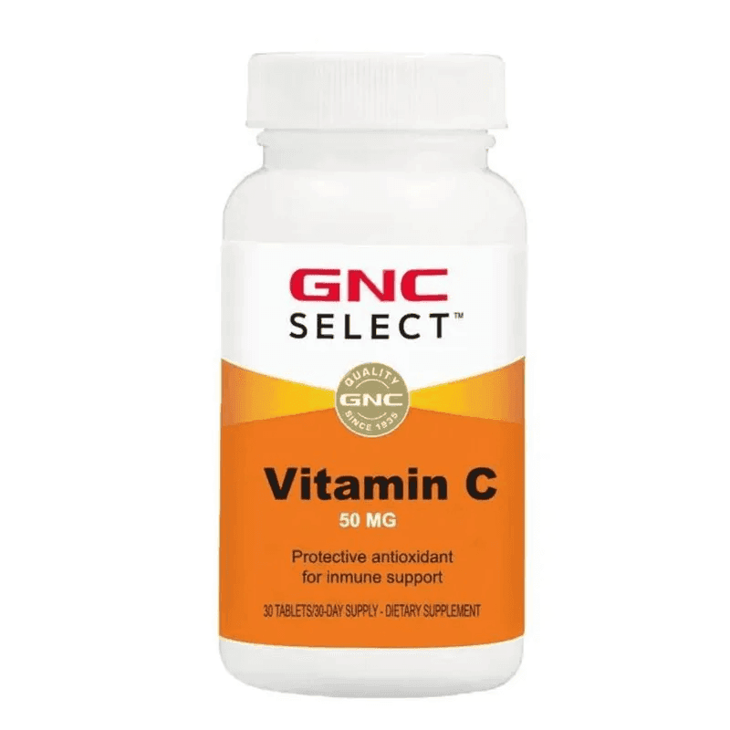 GNC Select Vitamina C 50mg 30 Cápsulas – Suplementos