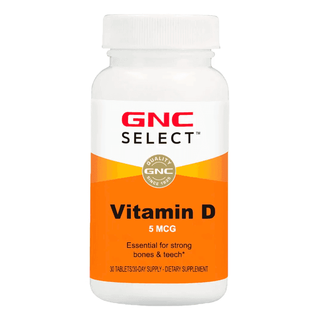 GNC Select Vitamina D 5mcg 30 Cápsulas – Suplementos