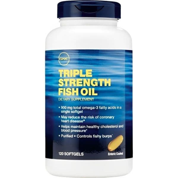 GNC Triple Strength Fish Oil 120 Cápsulas – Suplementos