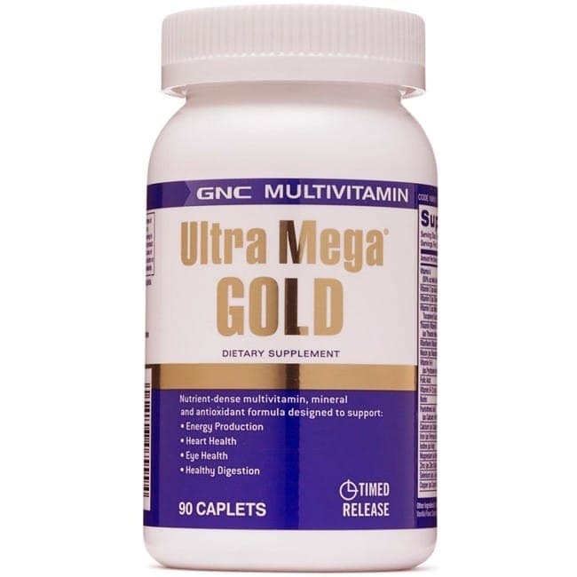 GNC Ultra Mega Gold Multivitamínico 90 Cápsulas – Suplementos