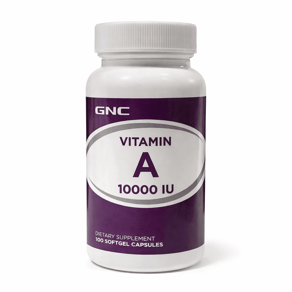 GNC Vitamin A 10000IU 100 Soft gel capsulas – Suplementos