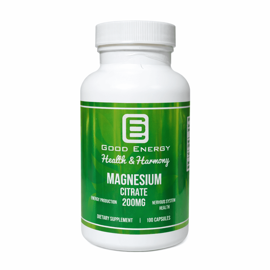 Good energy Magnésio Citrate 200mg 100 Capsulas – Suplementos