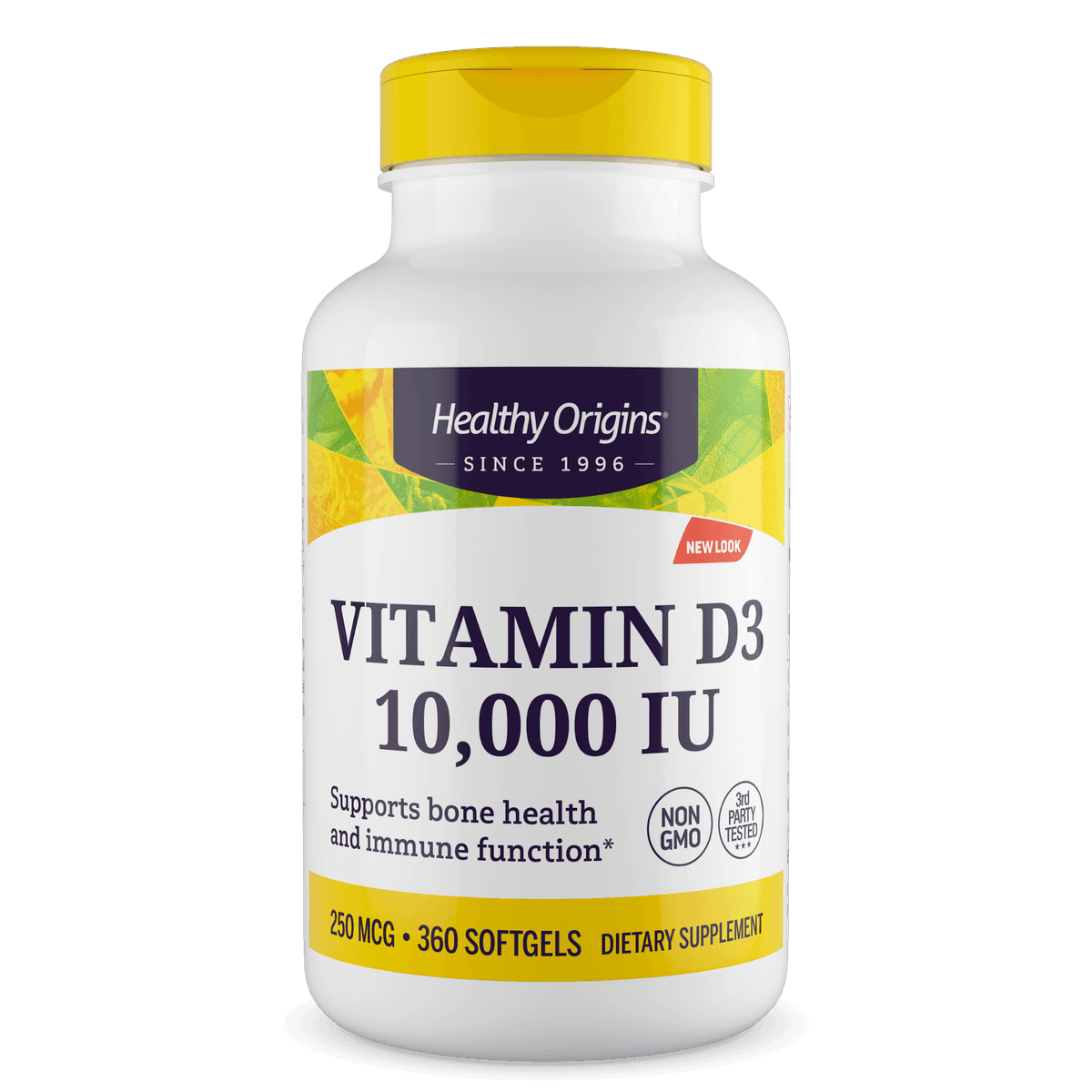 Healthy Origins Vitamina D3 10000 IU 360 Cápsulas – Suplementos