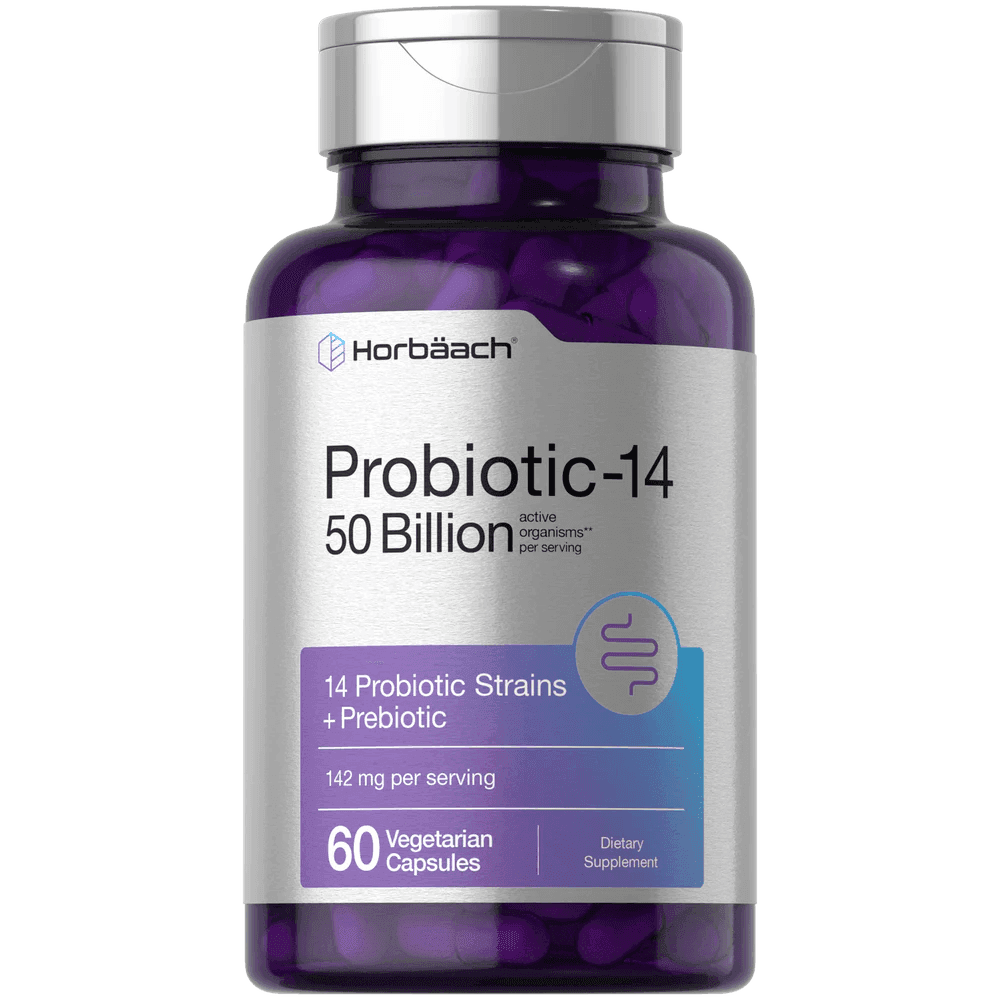 Horbaach Probiotic-14 50 Billion 60 Cápsulas – Suplementos