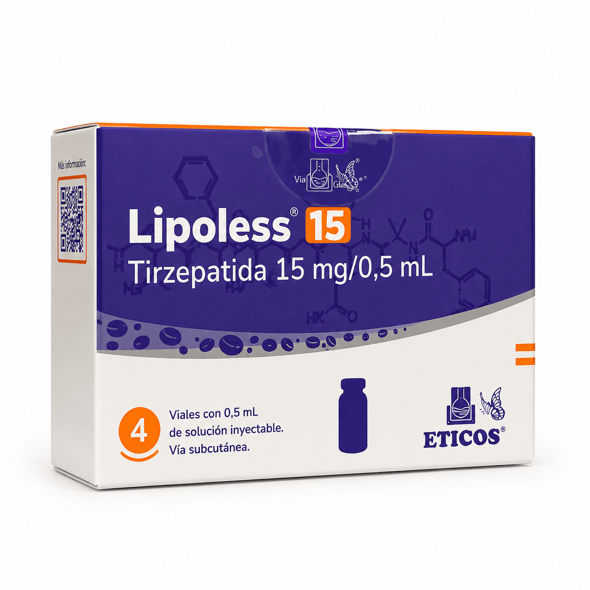 Lipoless 15mg 4 ampolas Tirzepatida – Tirzepatida