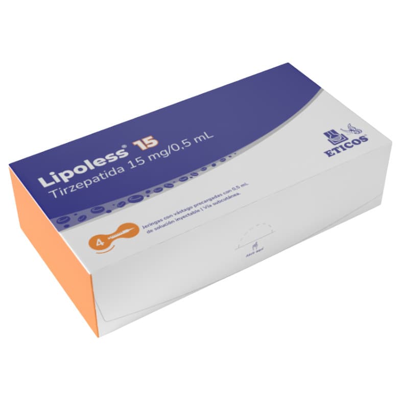 Lipoless Tirzepatida 15mg 0,5ml 4 seringas – Suplementos