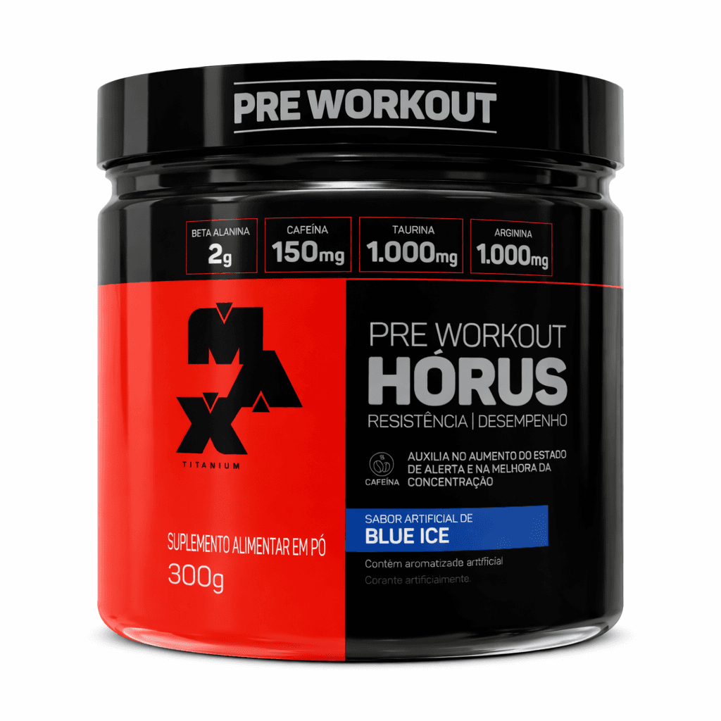 Max Titanium Pre workout Blue Ice 300g – Suplementos
