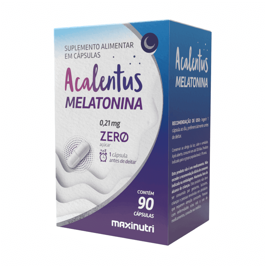 Maxinutri Acalentus Melatonina 90 Cápsulas – Suplementos