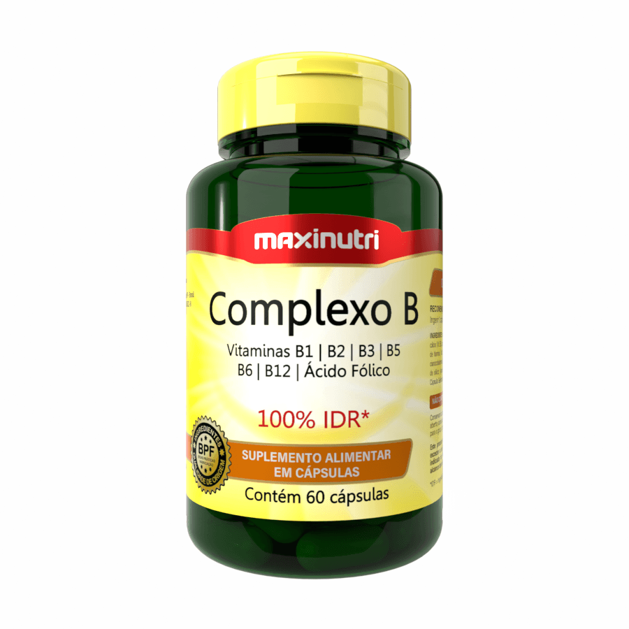 Maxinutri Complexo B 60 Cápsulas – Suplementos