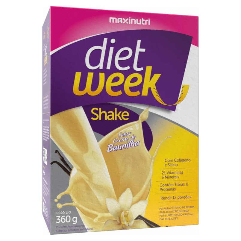 Maxinutri Diet Week Shake Baunilha 360g – Suplementos