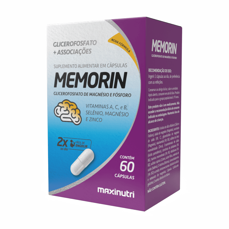 Maxinutri Memória 60 Cápsulas – Suplementos