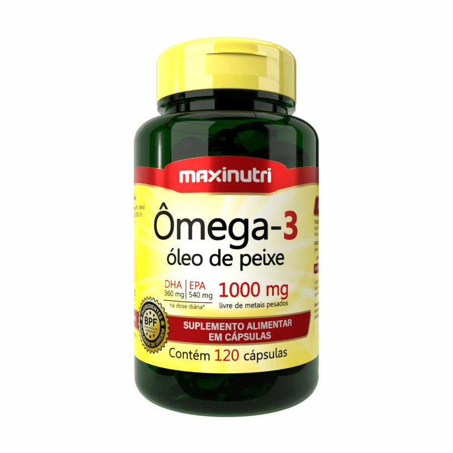 Maxinutri Ômega-3 1000mg 120 Cápsulas – Suplementos