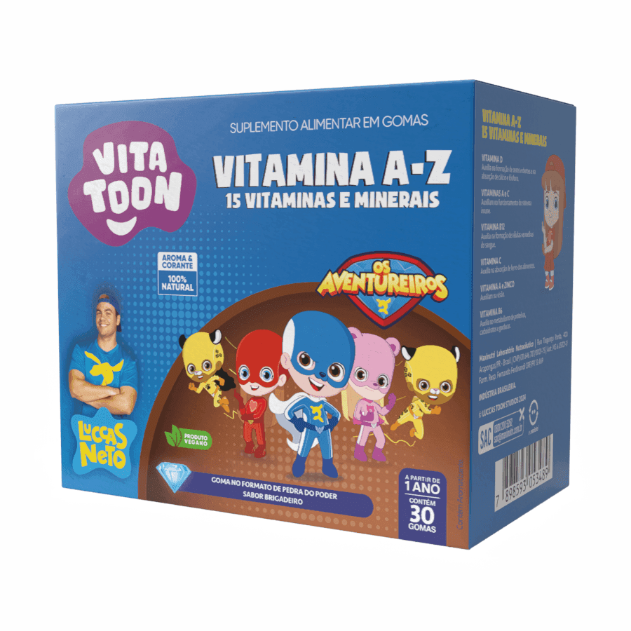 Maxinutri Vitatoon Vitamina A-Z Sabor Brigadeiro – Suplementos