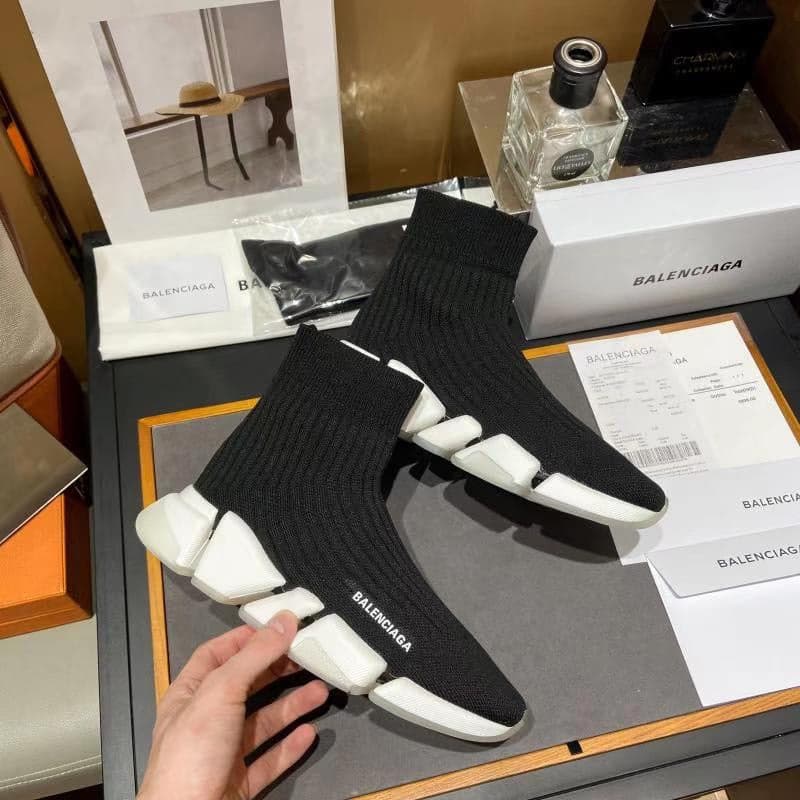 Balenciaga Speed Trainer Black White – Moda